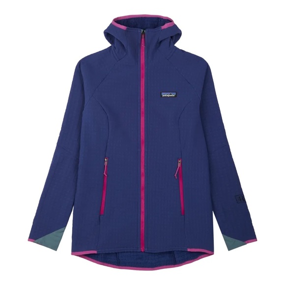 Patagonia Jackets & Blazers - Patagonia R2 TechFace Hoodie Fleece Jacket Women’s Sound Blue Hooded XS Zip Up